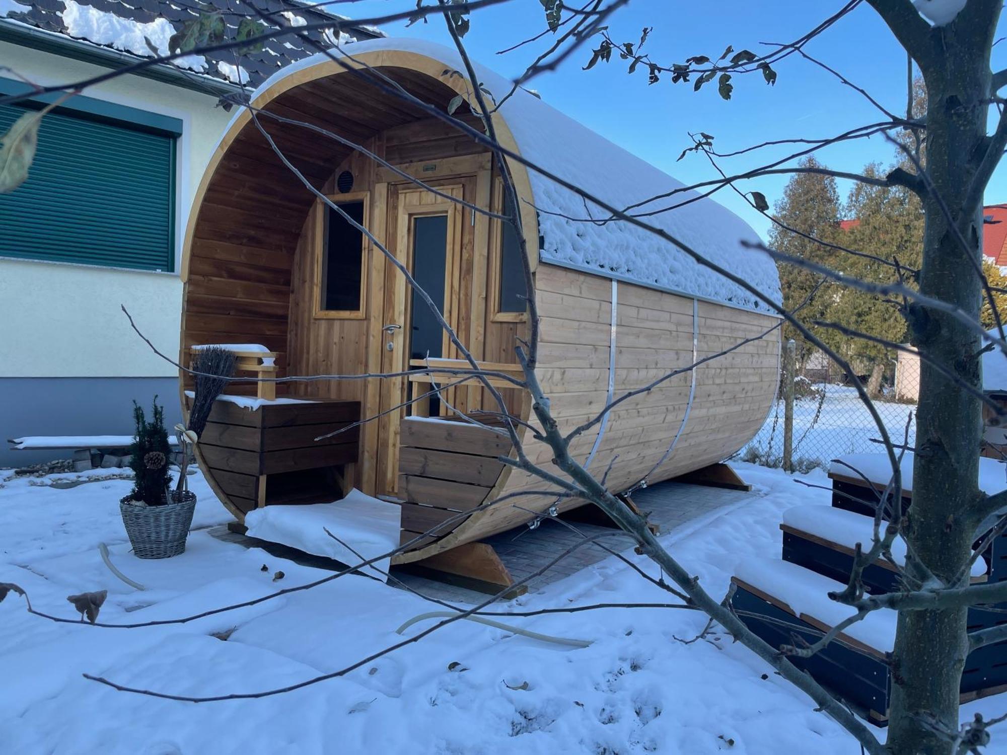 Ferienhaus Amare Mit Fasssauna, Eigener Terrasse & Kamin Bautzen Kültér fotó