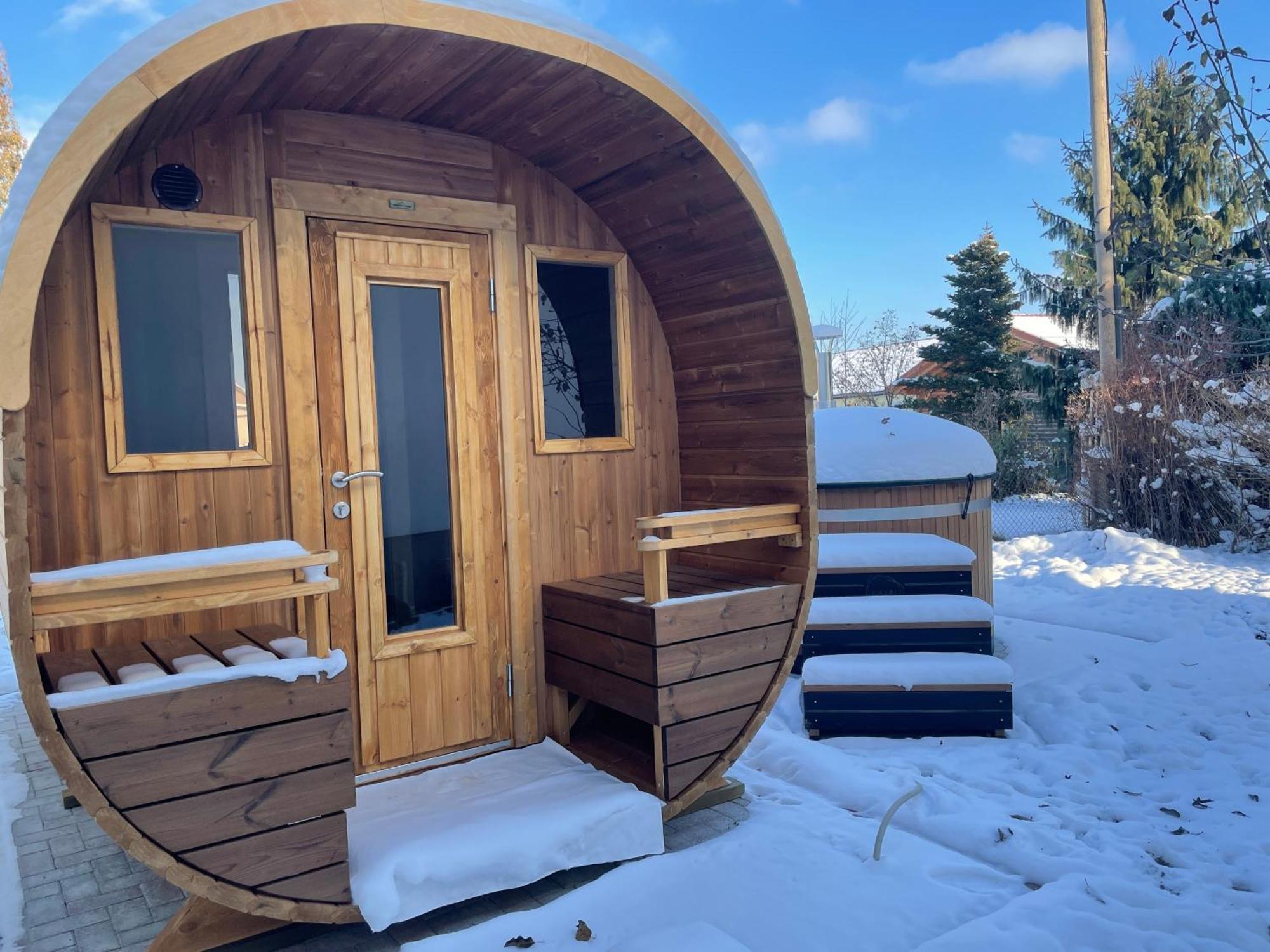Ferienhaus Amare Mit Fasssauna, Eigener Terrasse & Kamin Bautzen Kültér fotó